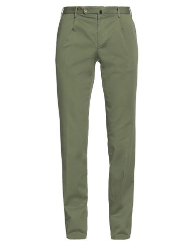 Incotex Man Pants Green Size 40 Cotton, Lyocell, Elastane