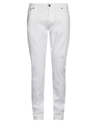 Pt Torino Man Pants White Size 34 Lyocell, Cotton, Polyester, Elastane