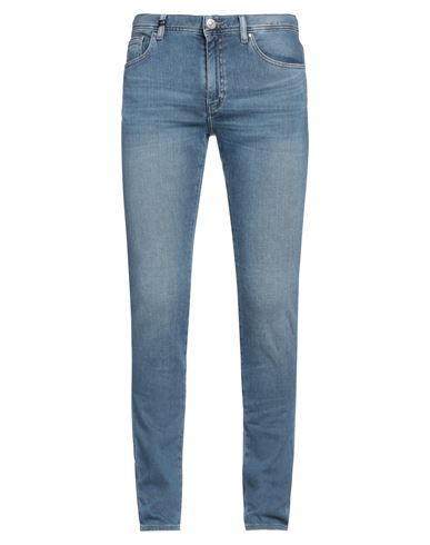 Shop Armani Exchange Man Jeans Blue Size 34 Cotton, Elastane