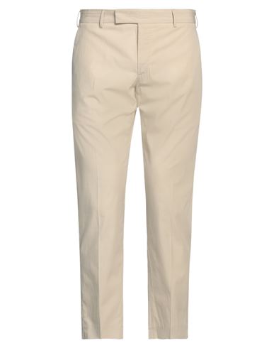 Shop Pt Torino Man Pants Cream Size 40 Cotton, Lyocell, Elastane In White