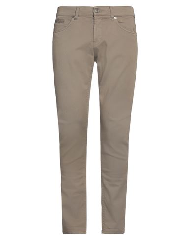 Dondup Man Pants Khaki Size 35 Cotton, Elastomultiester, Elastane In Beige