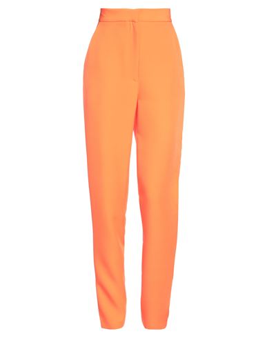 Actualee Woman Pants Orange Size 10 Polyester, Elastane