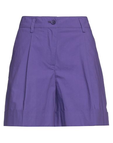 P.a.r.o.s.h P. A.r. O.s. H. Woman Shorts & Bermuda Shorts Purple Size S Cotton