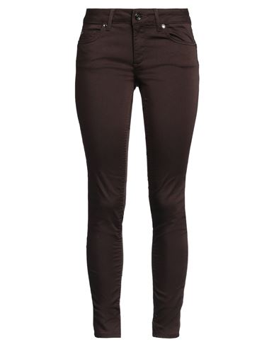 Liu •jo Woman Jeans Dark Brown Size 32w-30l Cotton, Polyester, Elastane