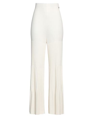 Twinset Woman Pants White Size L Viscose, Polyester