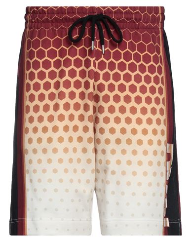 Dries Van Noten Man Shorts & Bermuda Shorts Burgundy Size L Cotton In Red