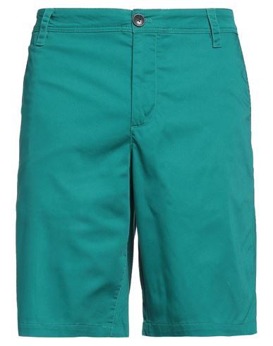Armani Exchange Man Shorts & Bermuda Shorts Green Size 33 Cotton, Polyester, Elastane In Black
