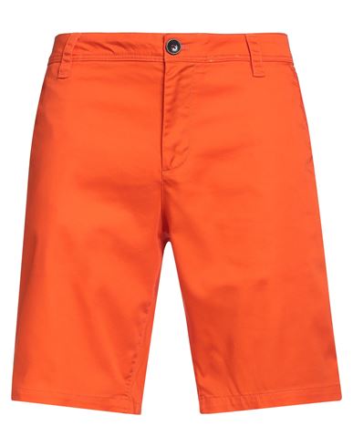 Armani Exchange Man Shorts & Bermuda Shorts Orange Size 32 Cotton, Polyester, Elastane In Red
