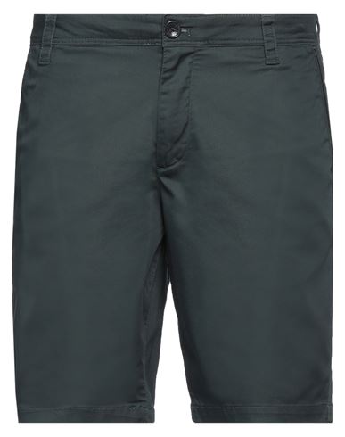Shop Armani Exchange Man Shorts & Bermuda Shorts Dark Green Size 34 Cotton, Polyester, Elastane