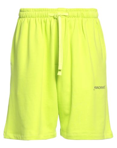Hinnominate Man Shorts & Bermuda Shorts Acid Green Size Xxl Cotton