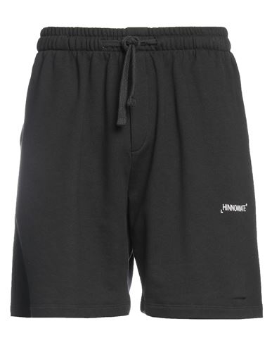 Hinnominate Man Shorts & Bermuda Shorts Black Size Xs Organic Cotton