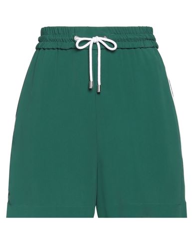 ICEBERG ICEBERG WOMAN SHORTS & BERMUDA SHORTS GREEN SIZE 8 ACETATE, SILK, POLYESTER 
