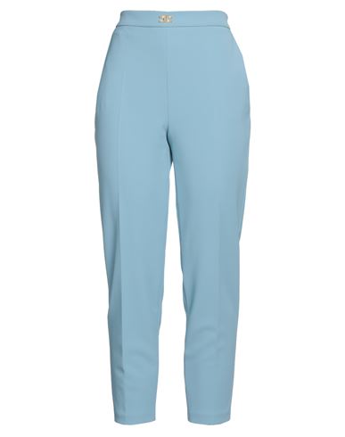 Elisabetta Franchi Woman Pants Sky Blue Size 10 Polyester, Elastane