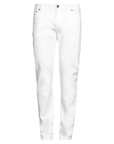 Pt Torino Man Pants White Size 35 Lyocell, Cotton, Polyester, Elastane