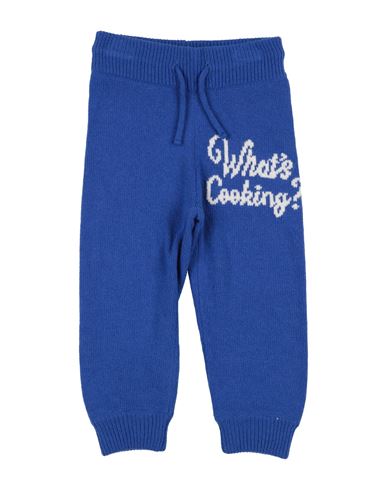 Mini Rodini Babies'  Toddler Pants Bright Blue Size 5 Organic Wool, Organic Cotton