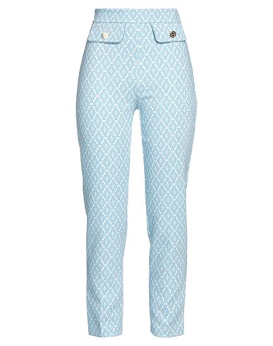 Elisabetta Franchi Woman Pants Light Blue Size 4 Polyester, Elastane