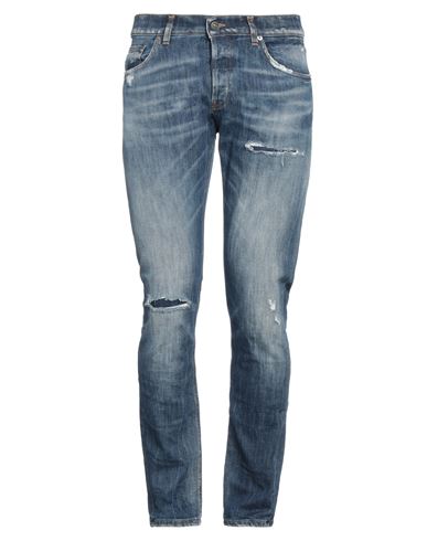 Shop Dondup Man Jeans Blue Size 35 Cotton, Elastomultiester