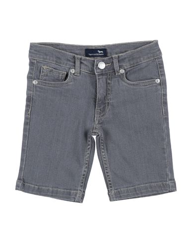 Shop Harmont & Blaine Toddler Boy Denim Shorts Grey Size 6 Cotton, Polyester, Elastane
