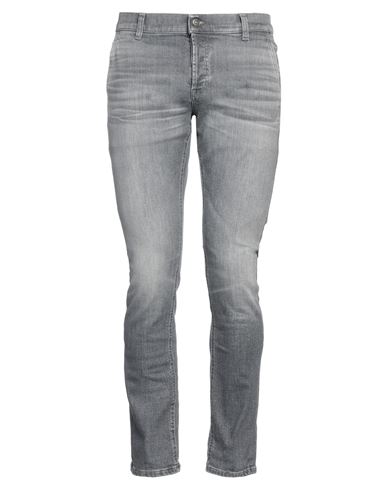 Dondup Man Jeans Grey Size 35 Cotton, Elastane In Gray