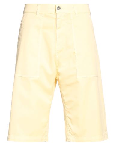Brooksfield Man Shorts & Bermuda Shorts Yellow Size 32 Cotton, Elastane