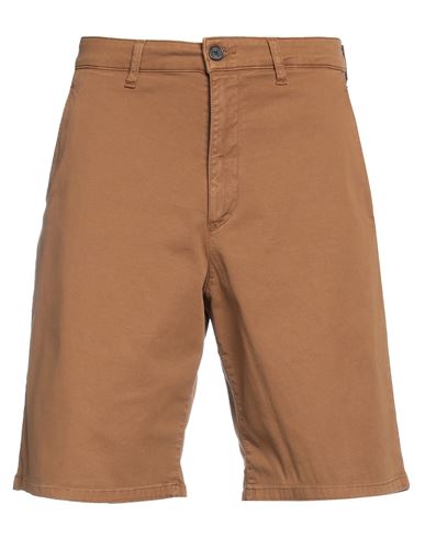 Shop Department 5 Man Shorts & Bermuda Shorts Camel Size 33 Cotton, Elastane In Beige