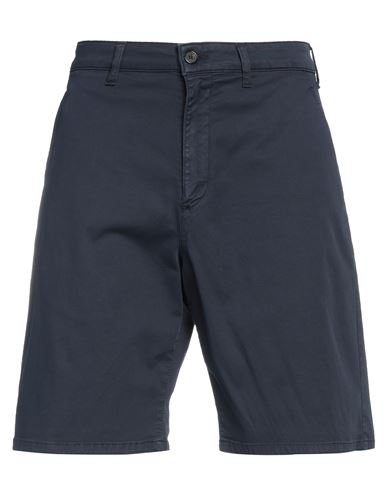 Department 5 Man Shorts & Bermuda Shorts Midnight Blue Size 33 Cotton, Elastane In Navy Blue