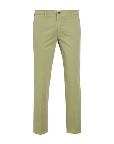 8 By Yoox Organic Cotton Slim-fit Chino Man Pants Sage Green Size 38 Organic Cotton, Elastane