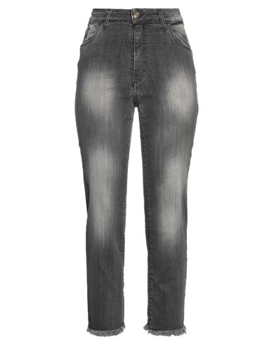 Klixs Woman Jeans Grey Size 30 Cotton, Elastane