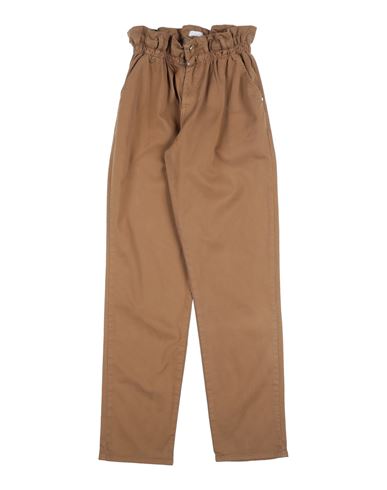 Shop L:ú L:ú By Miss Grant Toddler Girl Pants Camel Size 4 Cotton, Elastane In Beige