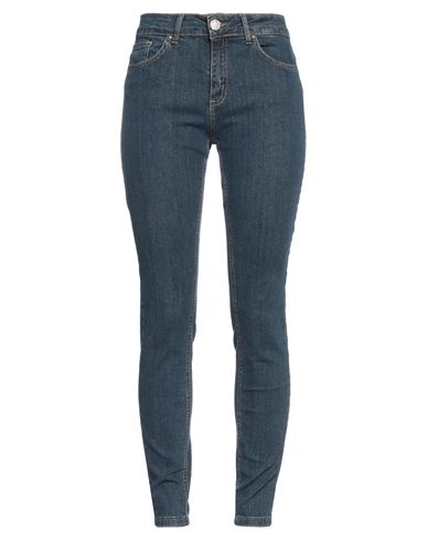 Sandro Ferrone Woman Jeans Blue Size 12 Cotton, Elastane