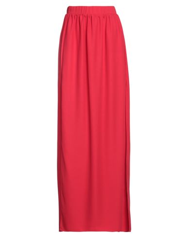 Costume National Woman Maxi Skirt Red Size 4 Polyester