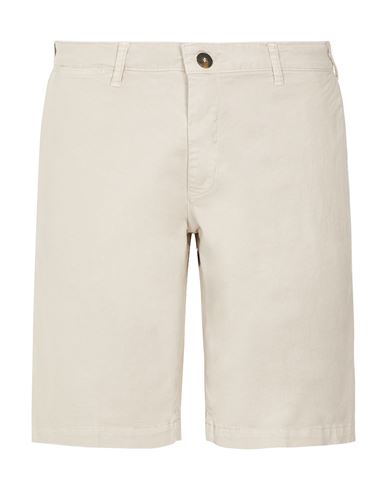 8 By Yoox Organic Cotton Shirts Man Shorts & Bermuda Shorts Light Grey Size 36 Organic Cotton, Elast