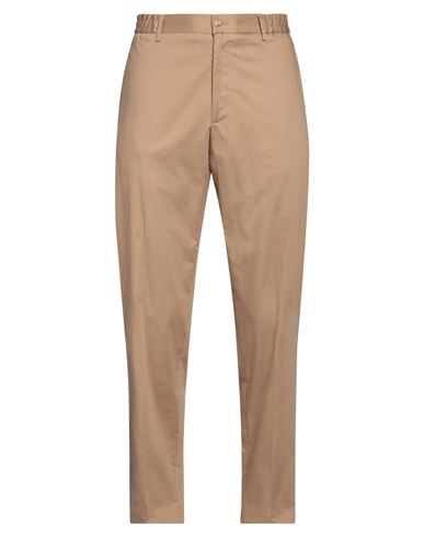 Tagliatore Man Pants Sand Size 38 Cotton, Elastane In Beige