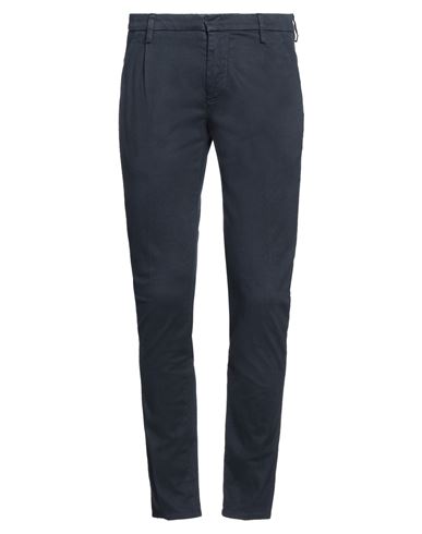 Dondup Man Pants Navy Size 29 Cotton, Elastane In Navy