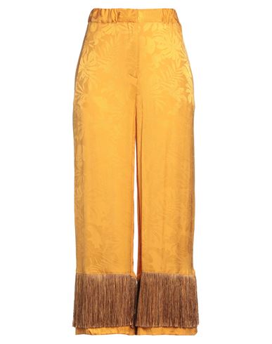 Simona Corsellini Woman Pants Ocher Size 10 Viscose In Yellow