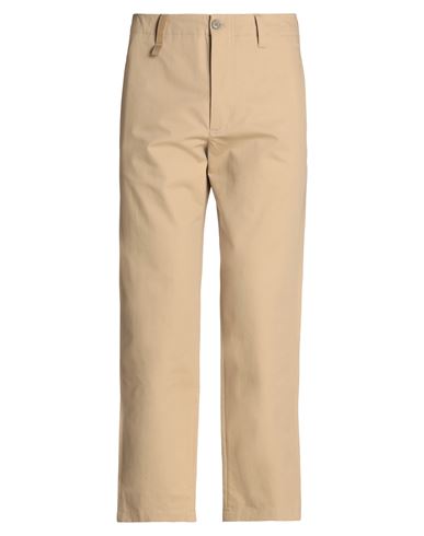 Moncler Man Pants Beige Size 34 Cotton