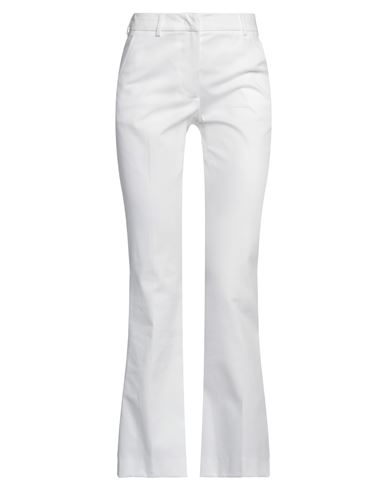 Pt Torino Woman Pants White Size 0 Cotton, Elastane