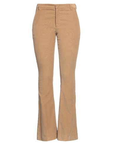 Dondup Woman Pants Camel Size 30 Cotton, Lyocell, Elastane In Beige