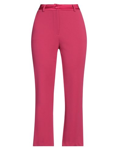 Susy-mix Woman Pants Magenta Size M Polyester, Elastane In Magenta