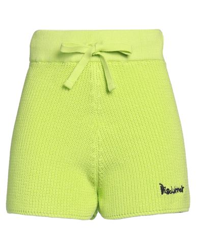 Disclaimer Woman Shorts & Bermuda Shorts Lime Green Size M Cotton In Green