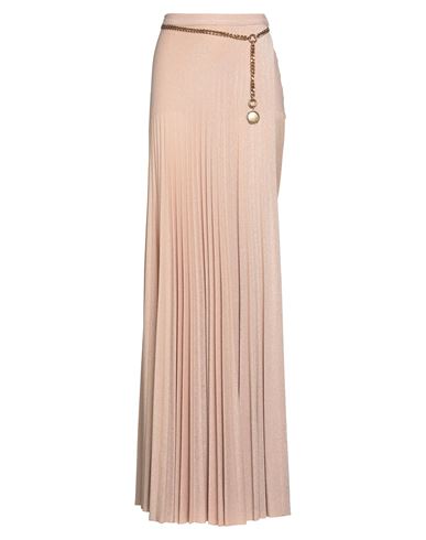 Elisabetta Franchi Woman Maxi Skirt Beige Size 4 Viscose, Polyester, Polyamide, Elastane In Brown
