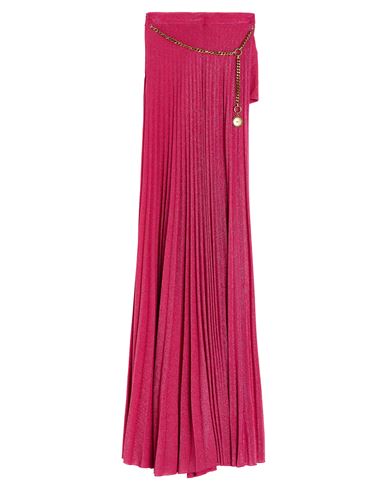 Elisabetta Franchi Woman Maxi Skirt Magenta Size 4 Viscose, Polyester, Polyamide, Elastane In Magenta