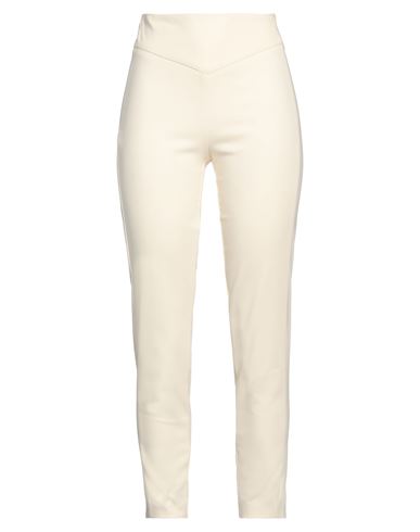 Simona Corsellini Woman Pants Ivory Size 10 Polyester, Elastane In White