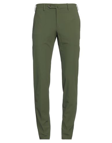 Pt Torino Man Pants Military Green Size 42 Polyamide, Elastane