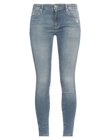 Ag Jeans Woman Jeans Blue Size 30 Cotton, Polyester, Elastane