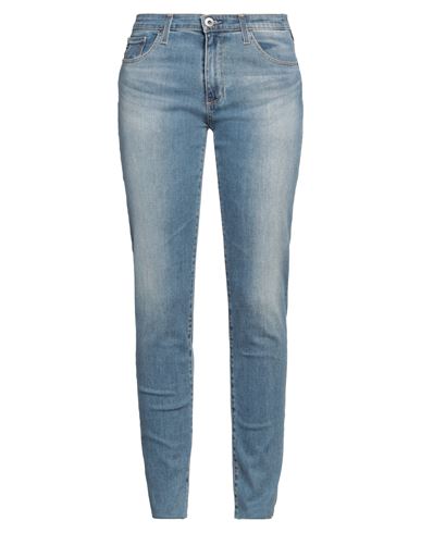 Ag Jeans Woman Jeans Blue Size 30 Cotton, Polyurethane