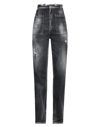 Dondup Woman Jeans Black Size 28 Cotton, Elastane In Black