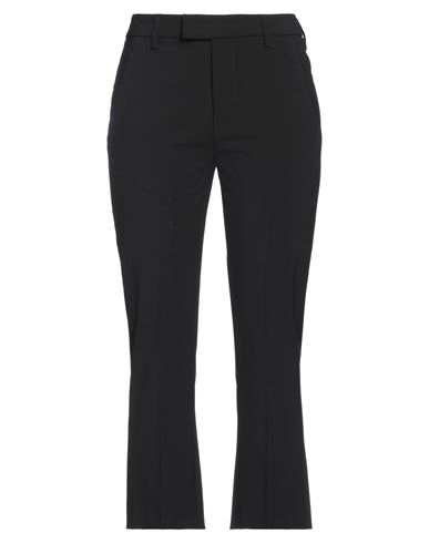 Dondup Woman Pants Black Size 4 Polyester, Virgin Wool, Elastane