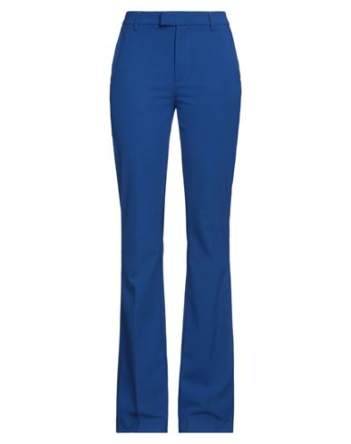 Dondup Woman Pants Bright Blue Size 8 Polyester, Virgin Wool, Elastane