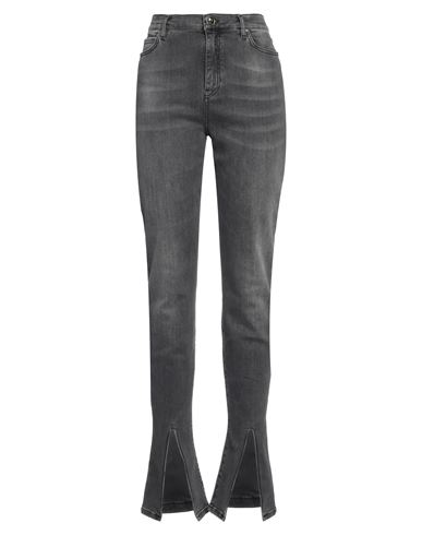 Pinko Woman Jeans Grey Size 30 Cotton, Lyocell, Elastane, Rubber